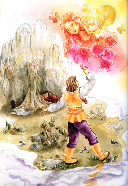 Janka Dallosova acryl painting on canvas, The Wisdom