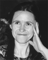 black and white photo of Jana Dallosová